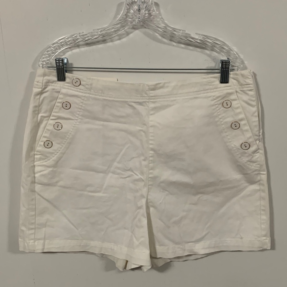 A New Day Stretch Elastizado Shorts Sz 16 NWT, side hidden zipper